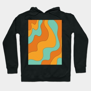 groovy 70s retro swirl pattern Hoodie